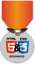 HTML5 and CSS3 Beginner's workshop complete.