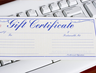 Great gift certificate