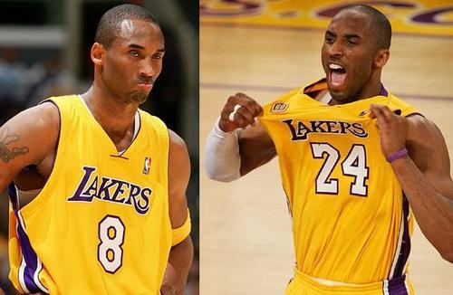 why did kobe change jersey numbers