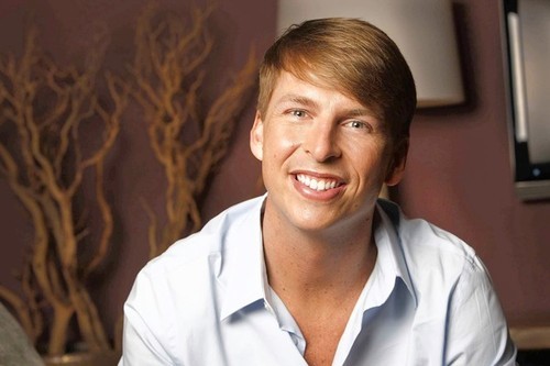 Jack McBrayer lives in his California house
