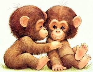 Cute baby monkeys retro fuck picture