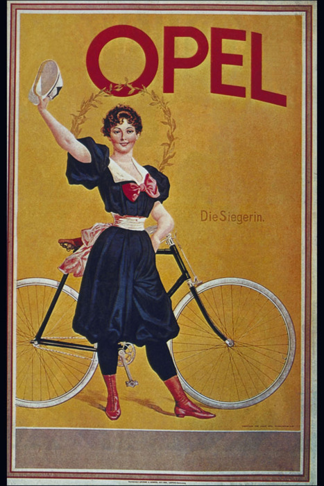 Vintage cycling posters women