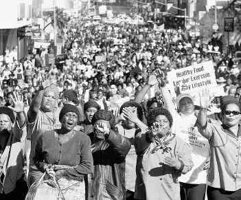 Image result for women's march pretoria 1956
