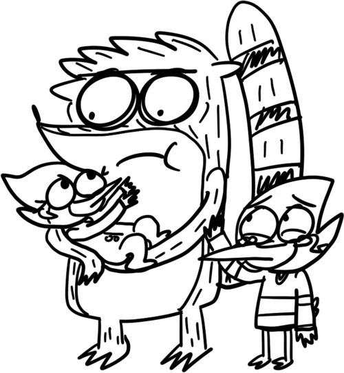 regular show coloring pages free online - photo #23