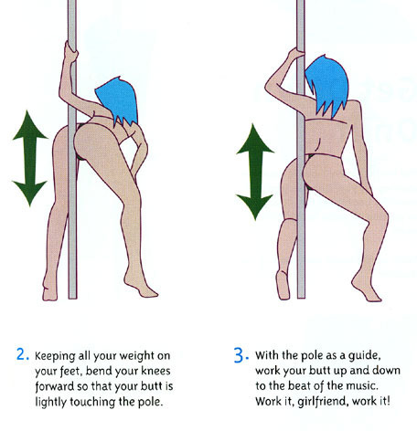 Practicing the pole danc