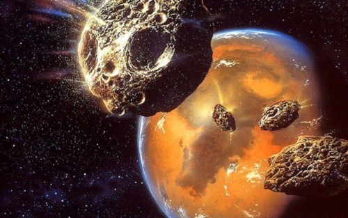 Resultado de imagen de formacion de la tierra meteoritos