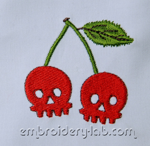 Embroidery.com: Skull and cross bones: Embroidery Designs, Thread
