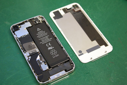 iPhone 4S back case opened