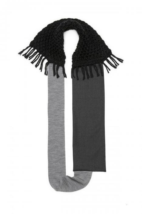  grey and black geometric scarf for cause and yvette
