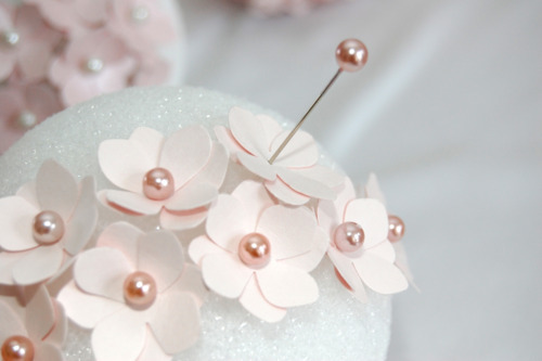 Boules fleurs décoration mariage