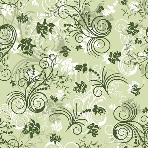 Free abstract floral pattern