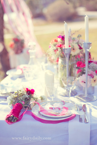 Décoration mariage rose, shooting d'inspiration mariage décoration de mariage pink  glitter