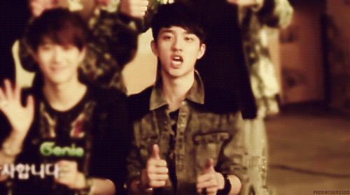 Image result for kyungsoo thumbs up gif