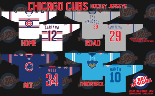 chicago cubs hockey jersey
