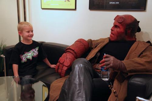 Ron Perlman as Hellboy for Make a Wish