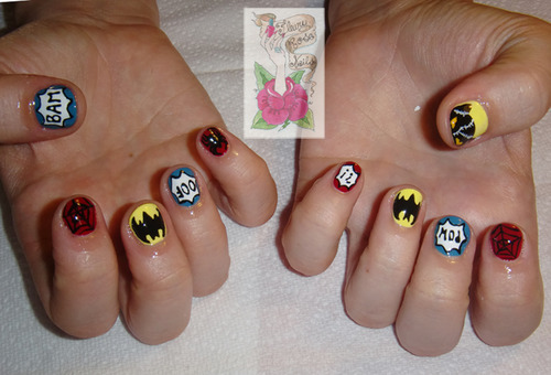 FRESH, ORIGINAL, BAD ASS NAILS for the people! | Comic Con ready nail art!