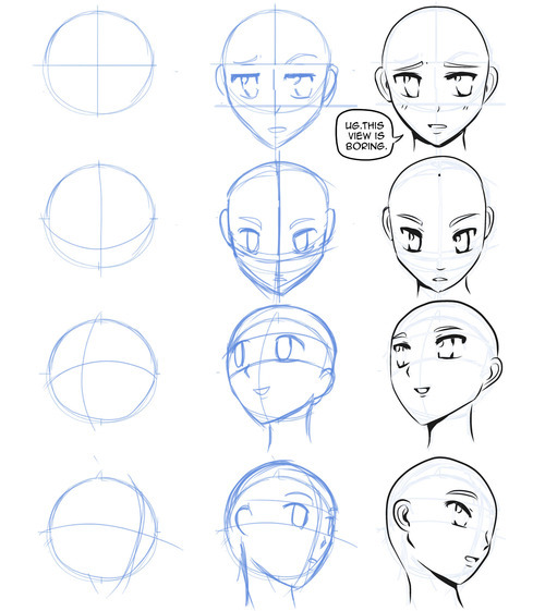 How To Draw Anime Heads Step By Step For Beginners HD