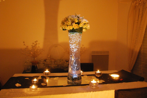 décoration mariage centre de table mariage lumineux
