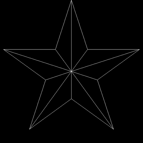 Der korrekt gezeichnete Stern