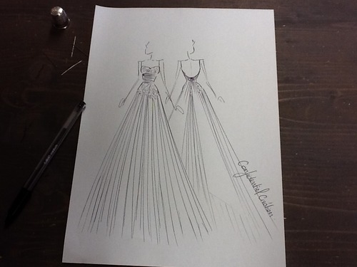 création robe de mariée, comment est fabriquée une robe de mariée