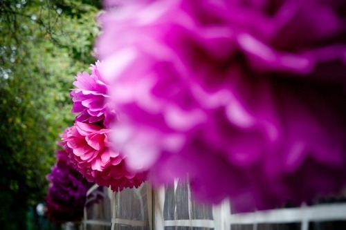 décoration mariage rose violet