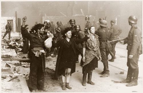 Warsaw ghetto during the holocaust