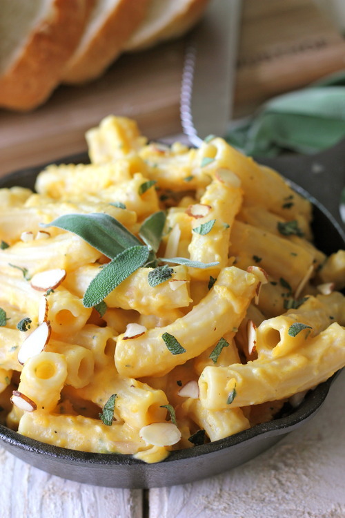 Creamy Roasted Butternut Squash Pasta with Sage | Butternut Squash Recipes for Fall