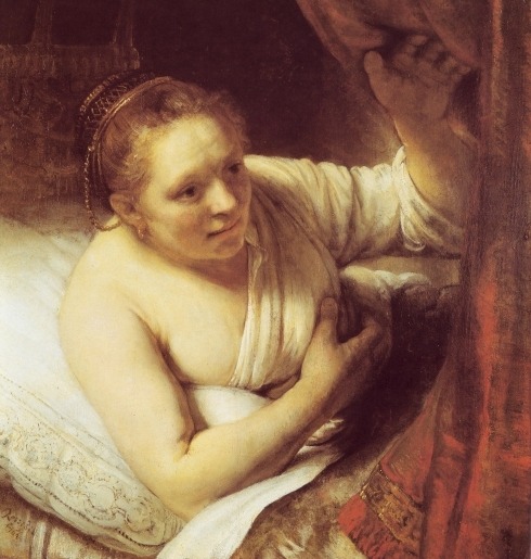Danae by rembrandt